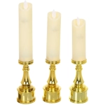 Сувенир с подсветкой «Свеча - Королевский шик» 5*25/27/30 см (набор 3 шт)