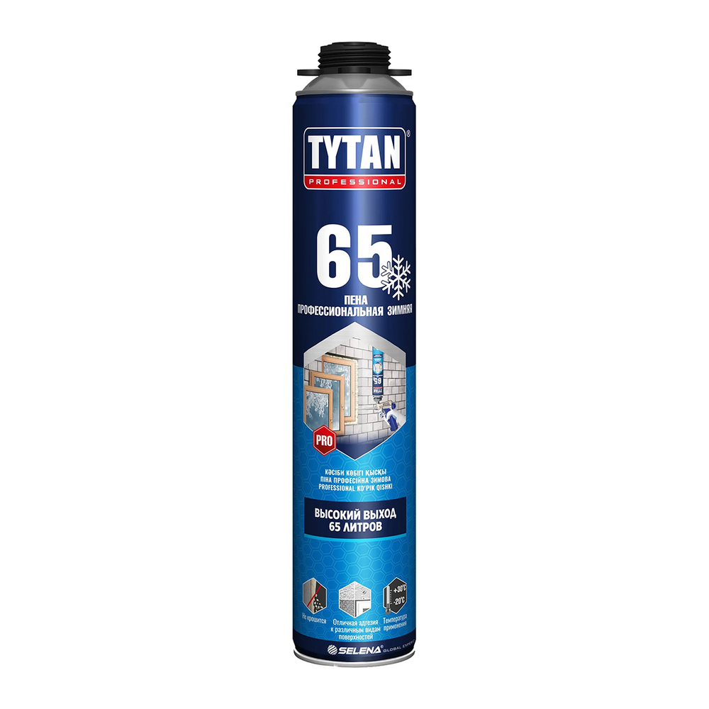 Пена монтажная "TYTAN PROFESSIONAL 65" ПРОФИ "02" 750 МЛ ЗИМНЯЯ -20 ГРАДУСОВ (12)