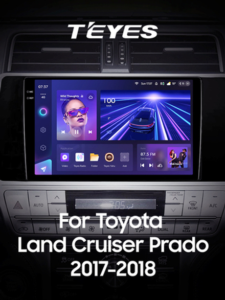 Teyes CC3 2K 10,2"для Toyota Land Cruiser Prado 2017-2018