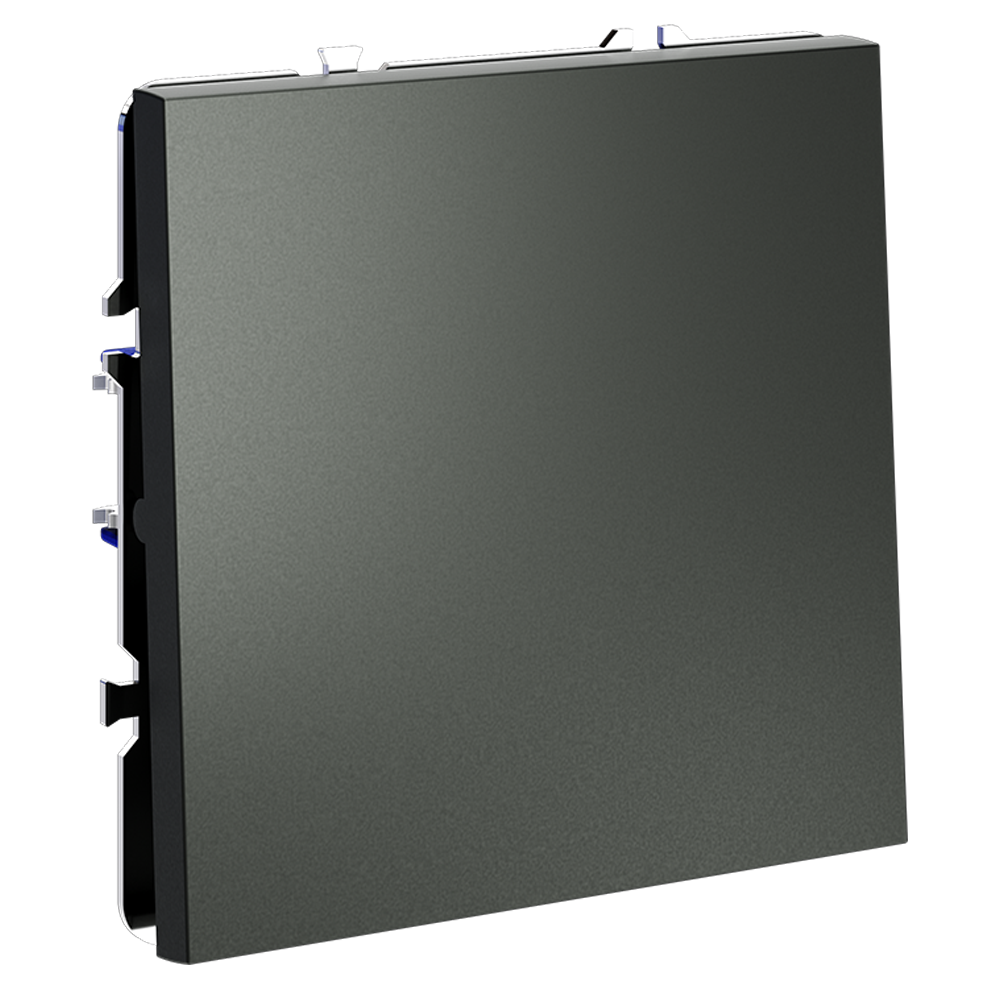 Проходной переключатель встраиваемый VOLTUM S70 одноклавишный 10А, (титан)