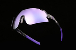 Спортивные очки HILX Savage 2.0 Shiny Crystal Grey Purple / Photochromic Purple Mirror Lens
