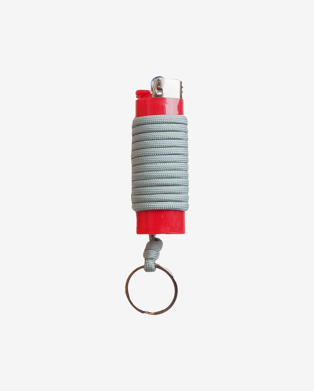 Зажигалка Ack Items красная (серый шнурок)