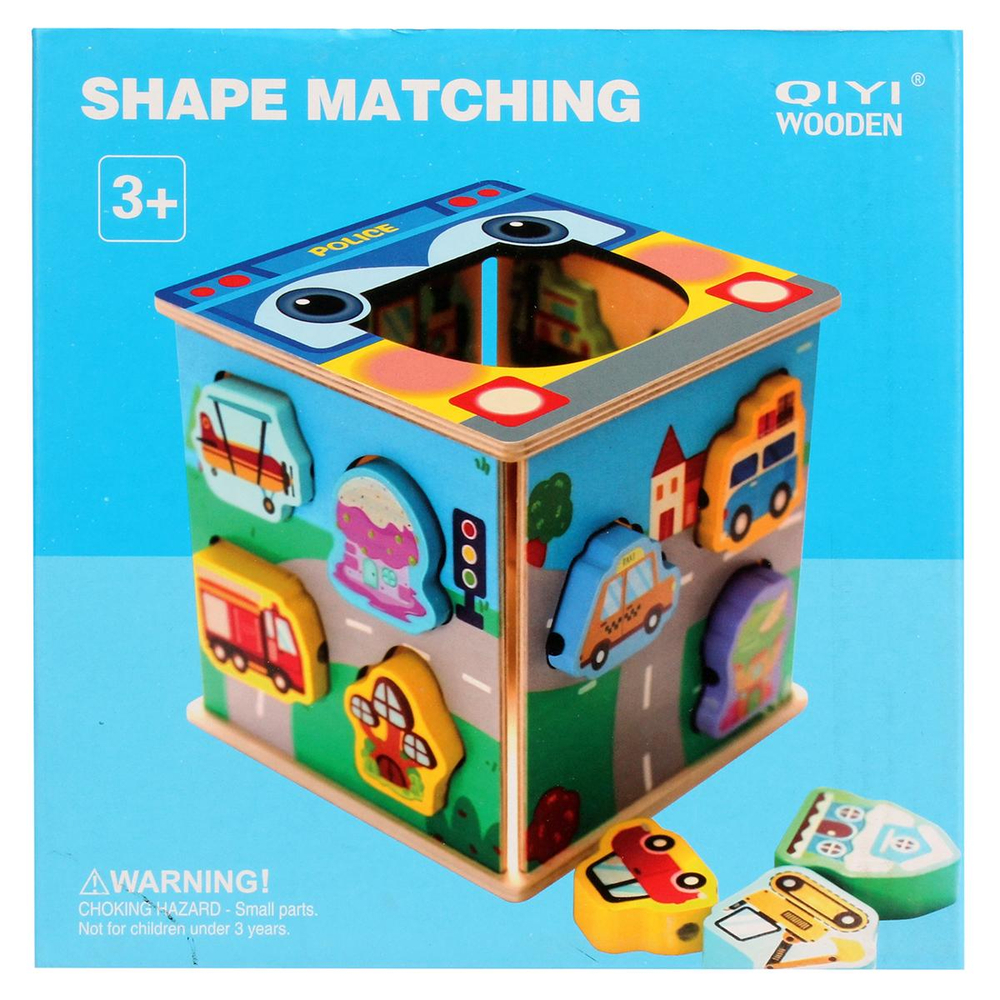 Развивающая игрушка деревянная Сортер обьемный треугольный, коробка C-41835