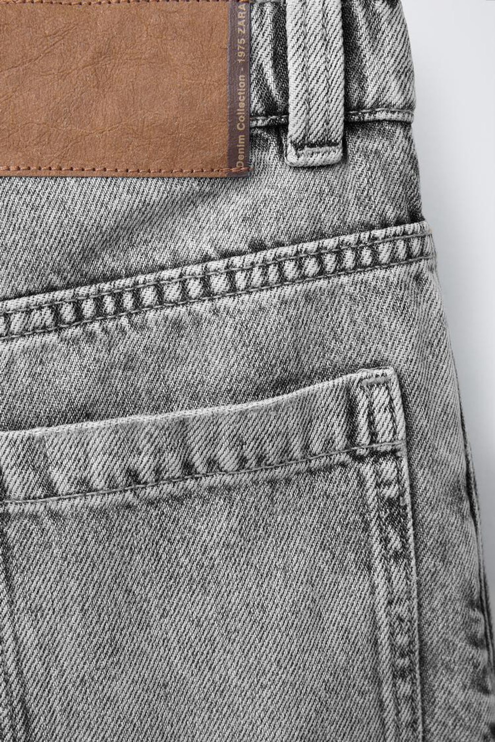 ZARA ДЖИНСЫ RELAXED BAGGY, МЯГКИЙ СЕРЫЙ