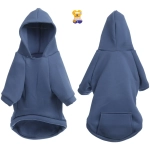 Кофта - толстовка для мелких пород собак «BRO Style», цвет тёмно - синий, р L (на флисе)