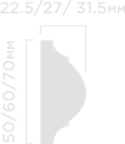 Молдинг HiWood, 50x22,5 мм