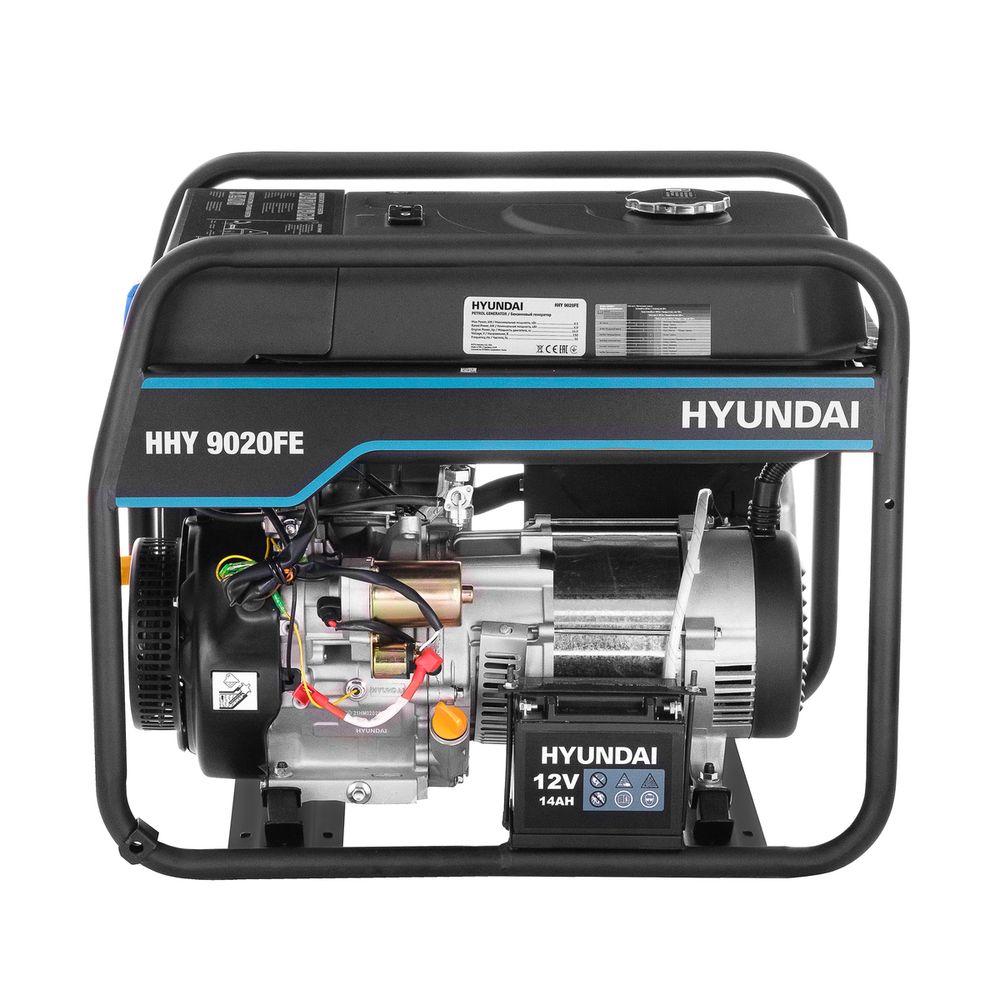 Бензиновый генератор Hyundai HHY 9020FE - [6 кВт / 220V] эл. старт