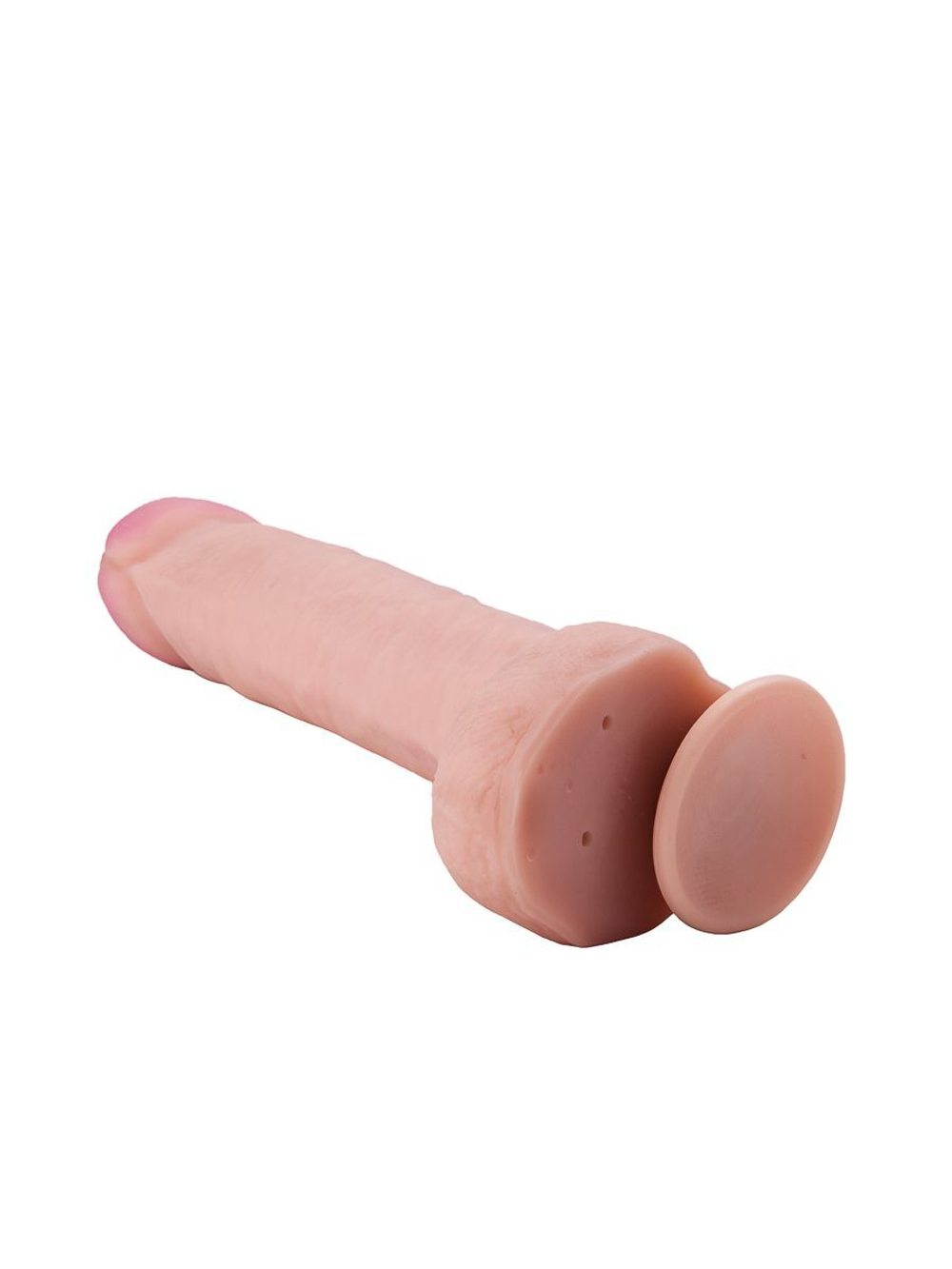 Большой фаллоимитатор из неоскин на присоске REAL Next №32 - 24,5 см. (Цвет: телесный)