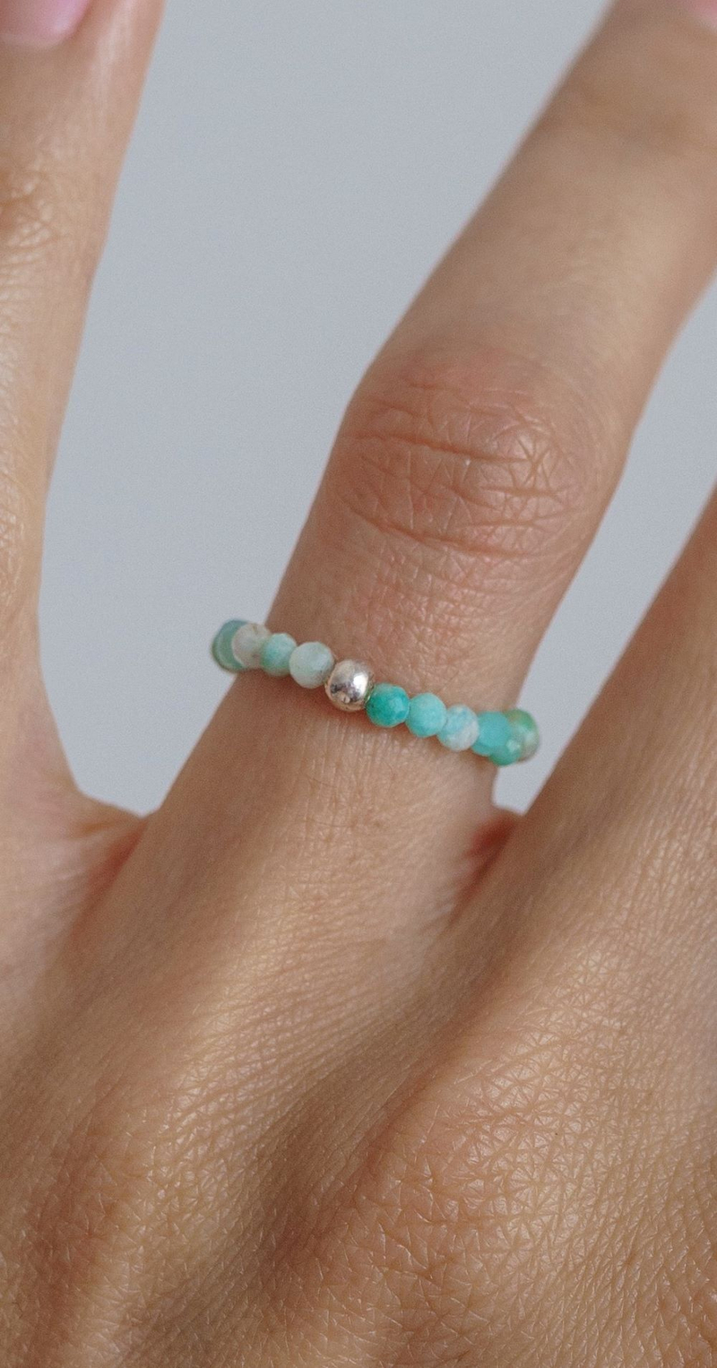 Кольцо "Memo about Summer" из амазонита