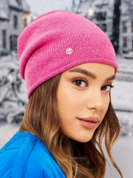 Шапка LACE удлиненная одинарная,с руликом с содержанием кашемира