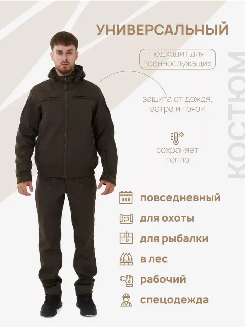 Костюм камуфляжный на флисе демисезонный Горка (Цена договорная)