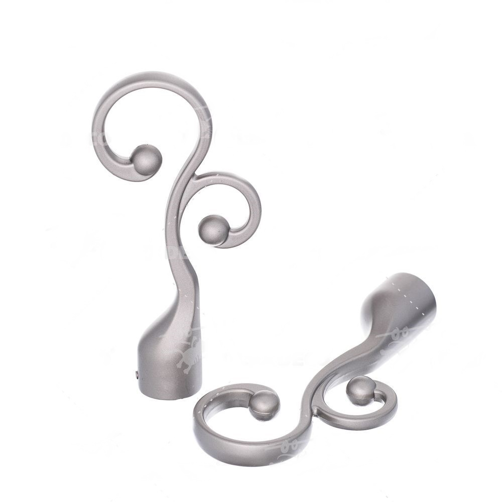 Наконечники "Тиволи" d16 мм, цвет хром матовый