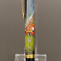 Ручка "Пожарная машина. МЧС" с ручной росписью Палех