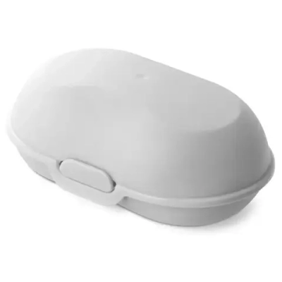 Мыльница закрытая Аттенто светло-серая С320СЕР