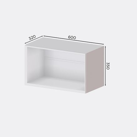 Кухня Модуль Г 600/2 горизонтальный с нависанием Тауп / Кашемир
