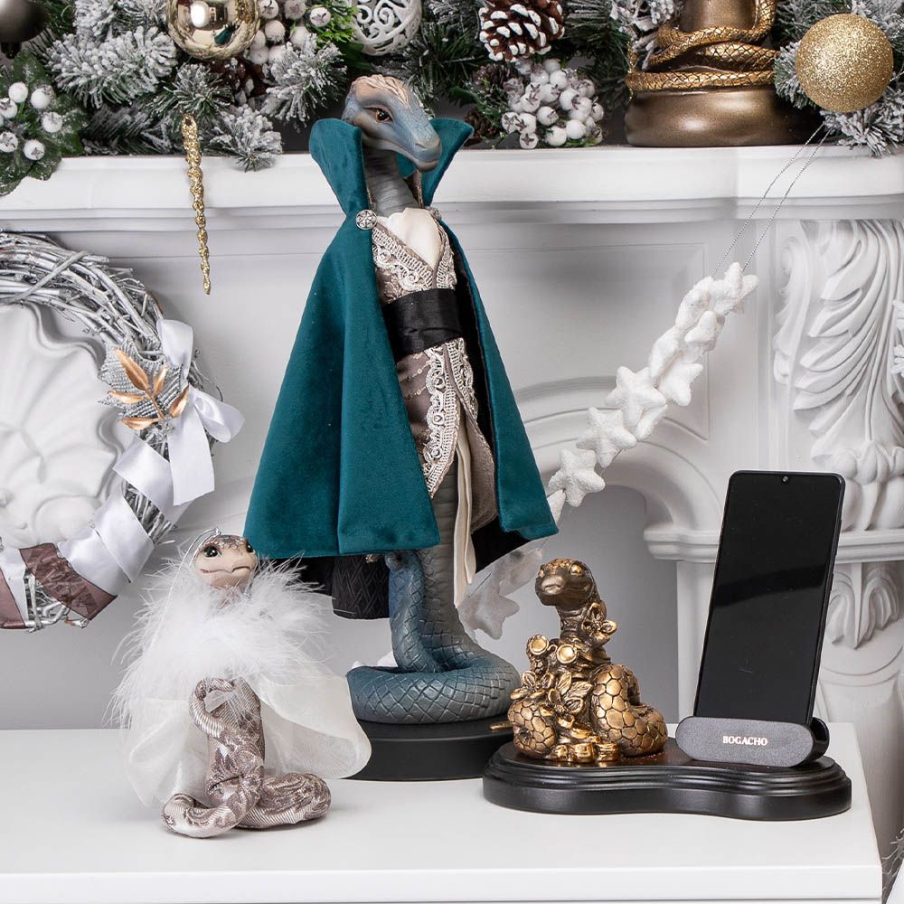 Кукла интерьерная коллекционная Змей Бернард