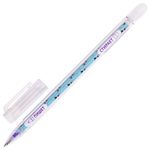 Ручки стираемые гелевые ЮНЛАНДИЯ "Зверушки", НАБОР 3 штуки, СИНИЕ, узел 0,5 мм, линия письма 0,35 мм, 143661