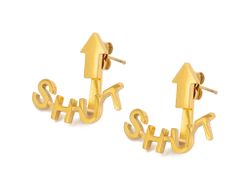 Серьги джекеты Shut Up