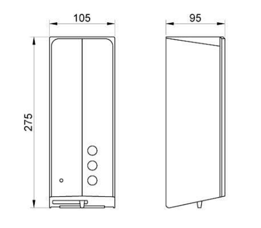 Диспенсер для мыла сенсорный 1000 мл. нерж. сталь AUTOMATICS 03039.G золото матовое
