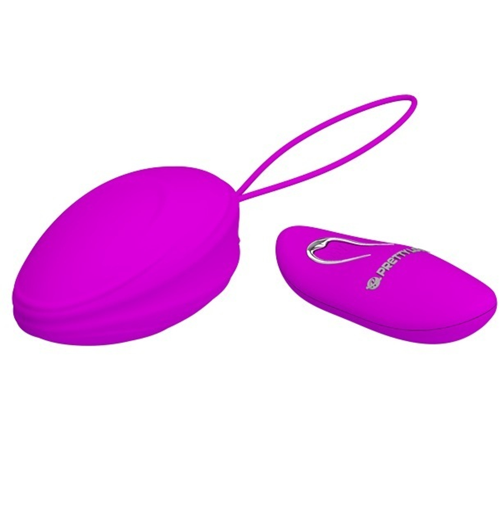 Виброяйцо в сьемной насадке с пультом ДУ фуксия 7,4 см