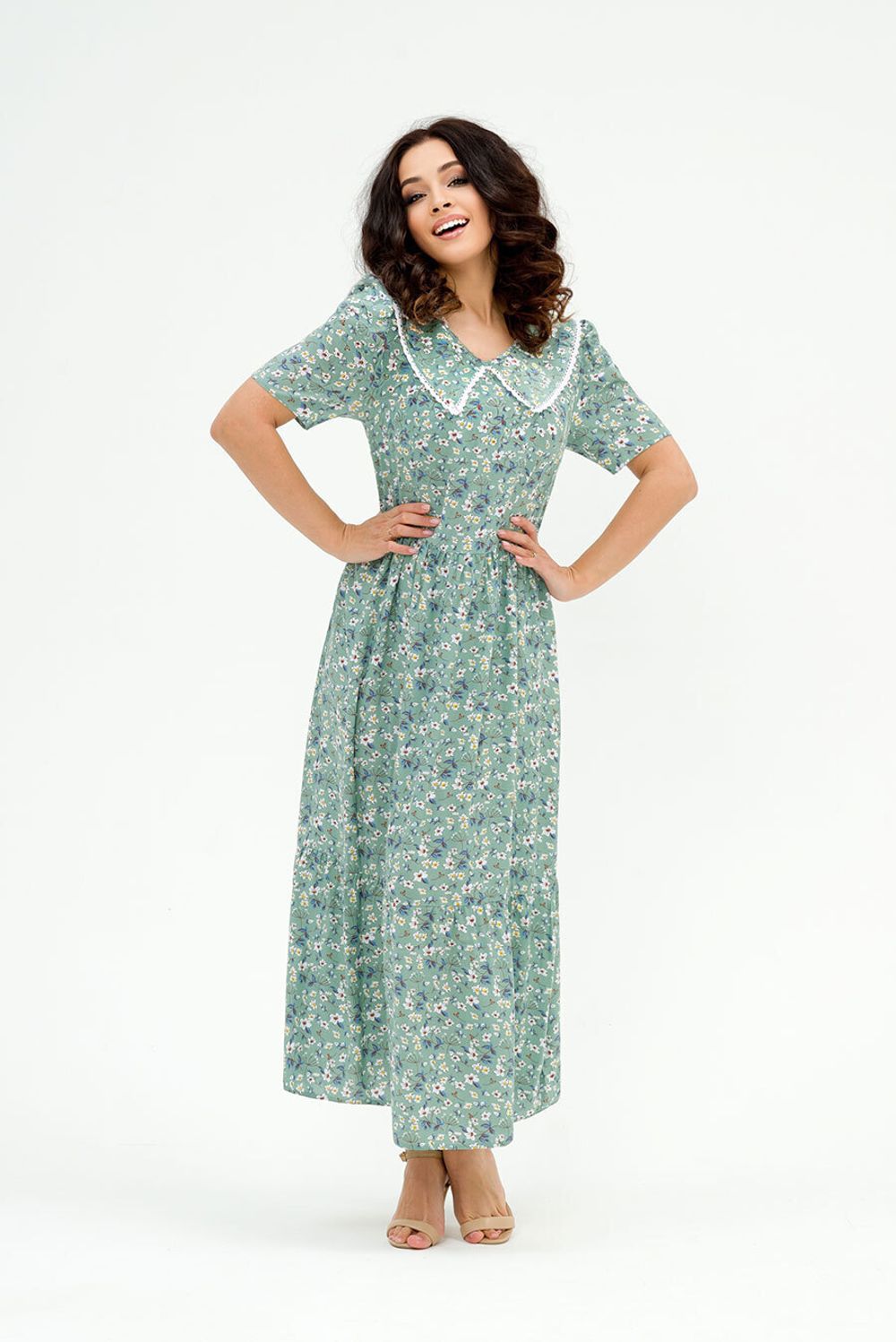 Платье Эвелина (44-52) Serenada ментоловый (Акция)