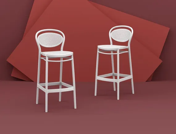 Барный стул Marcel белый