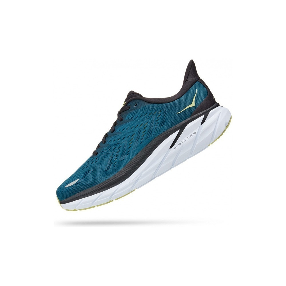 Кроссовки мужские HOKA M CLIFTON 8 WIDE Blue Coral / Butterfly
