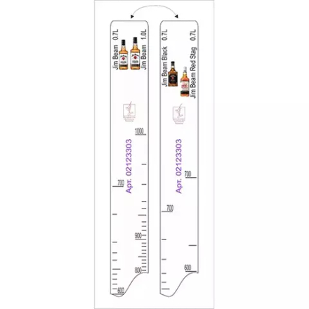 Линейка барная «Джим Бим», «Уайт Лэйбл» 0.7, 1л, «Блэк» 1л, «Рэд Стаг Блэк Черри» 0.7л