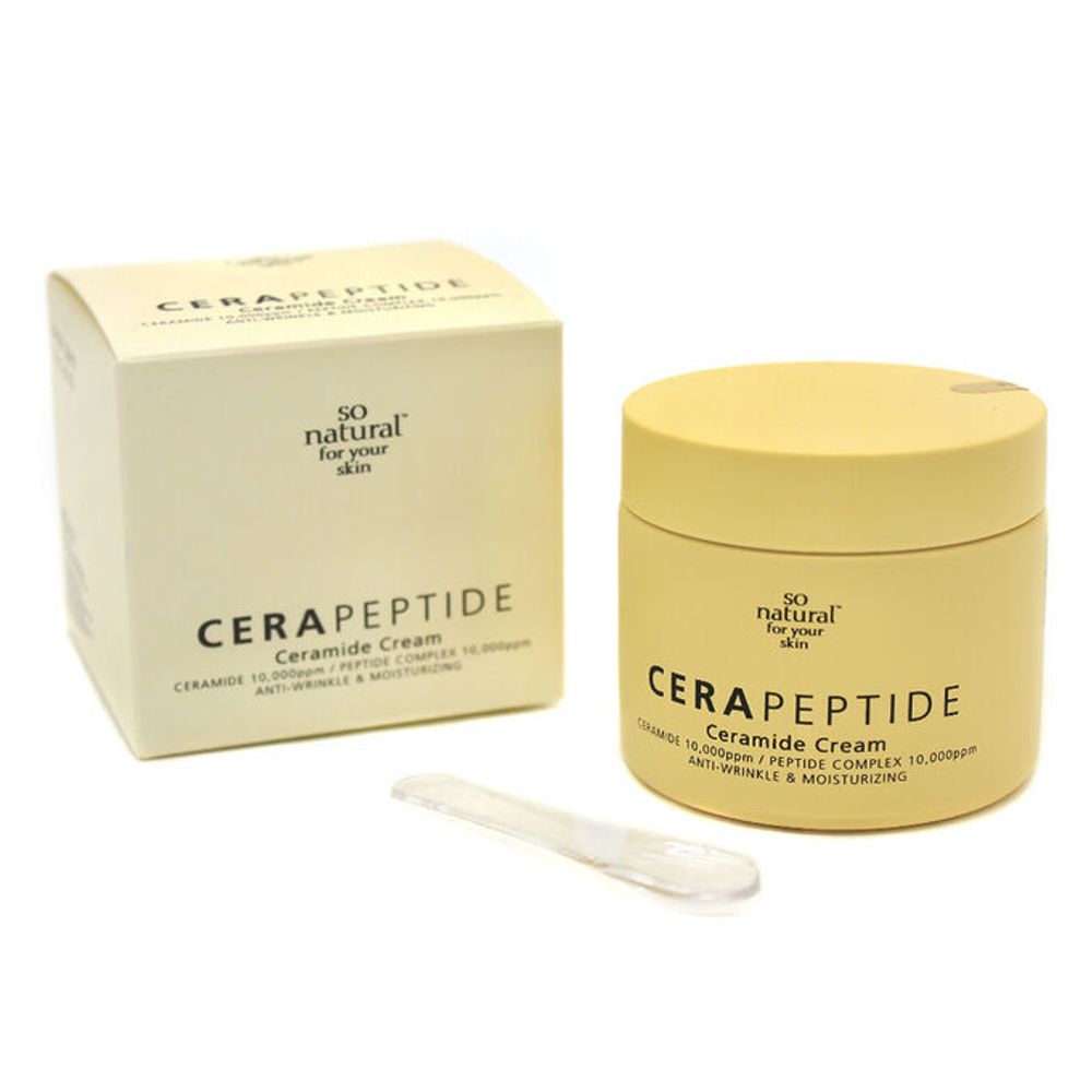 So Natural Cera Plus Peptide Ceramide Cream крем для лица с керамидами и пептидами для зрелой кожи