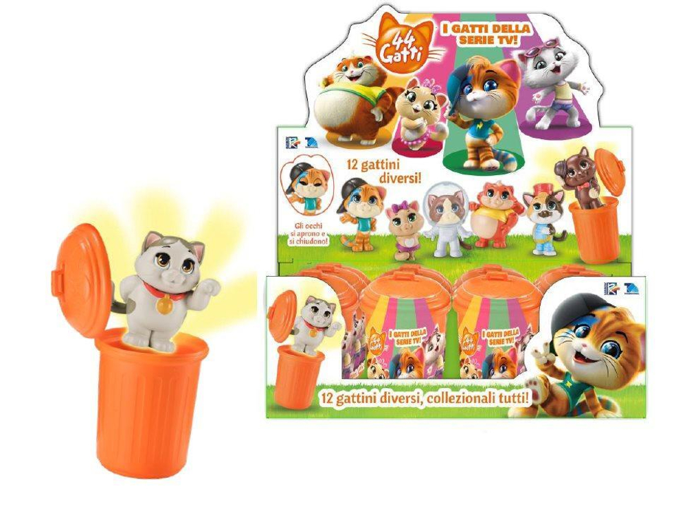 Игрушка фигурка героя "44 котёнка", в ведре