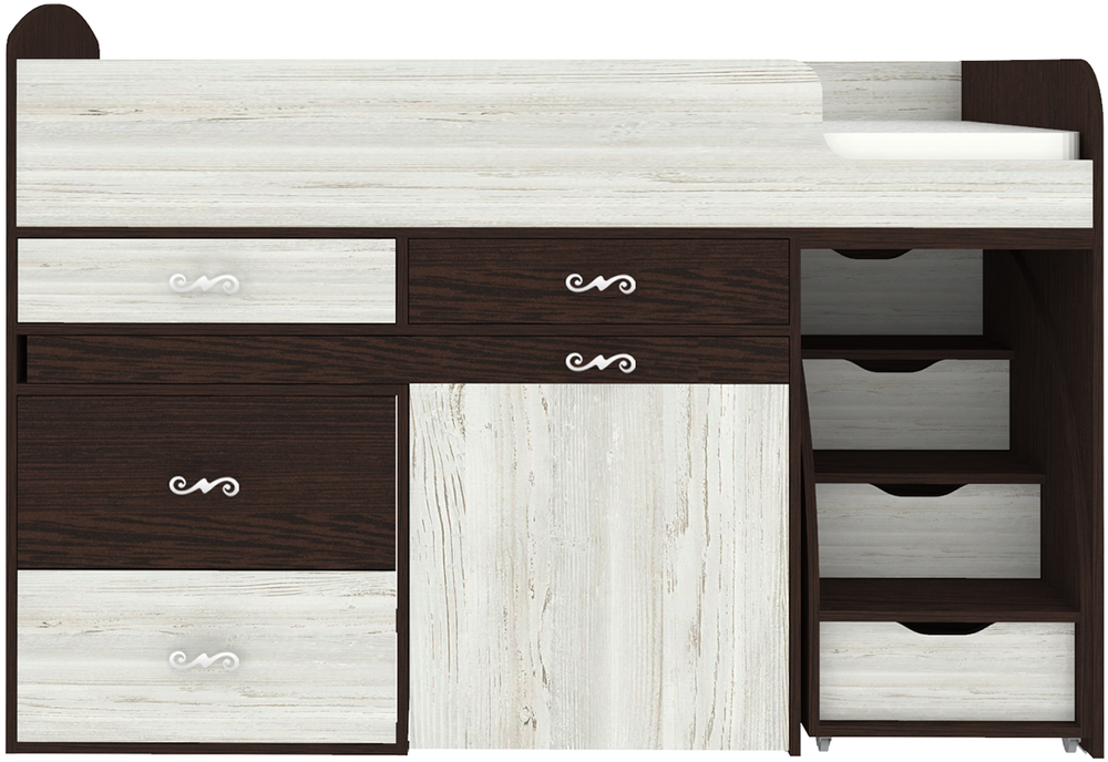 Кровать-чердак КарИВи Малыш 6 Венге Винтерберг