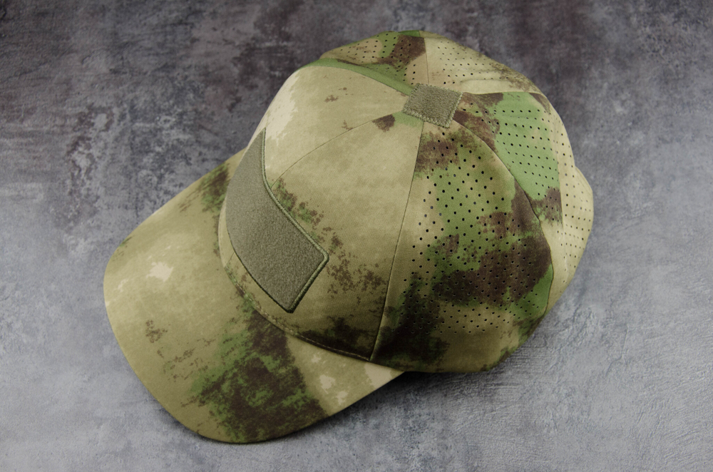 Бейсболка (кепка) перфорированная Maxtacs (Gongtex) ElastX Baseball Cap с велкро панелью. Мох