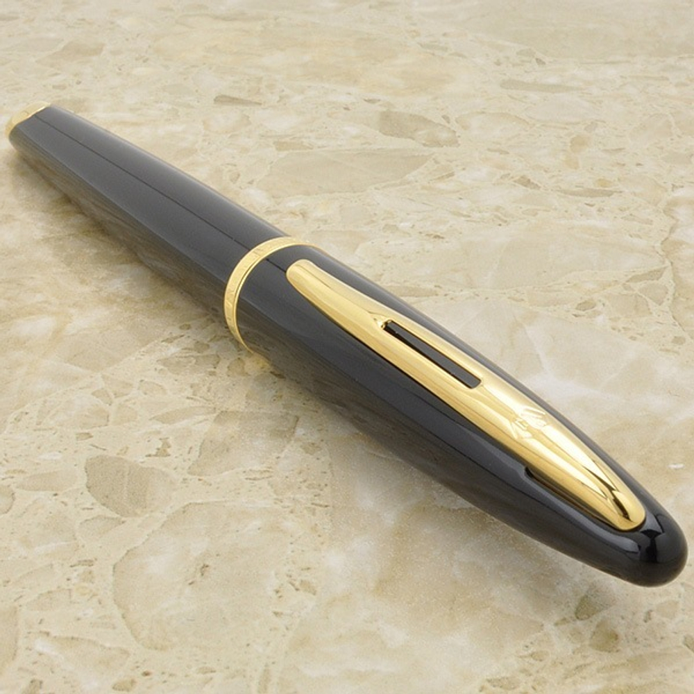 Перьевая ручка Waterman Carene, цвет: Black GT, перо: F
