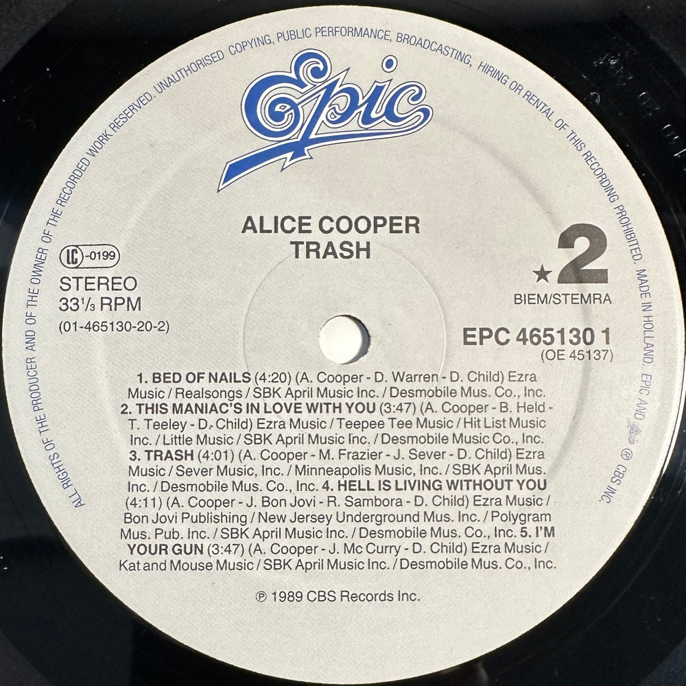 Alice Cooper- Trash (Голландия 1989г.)