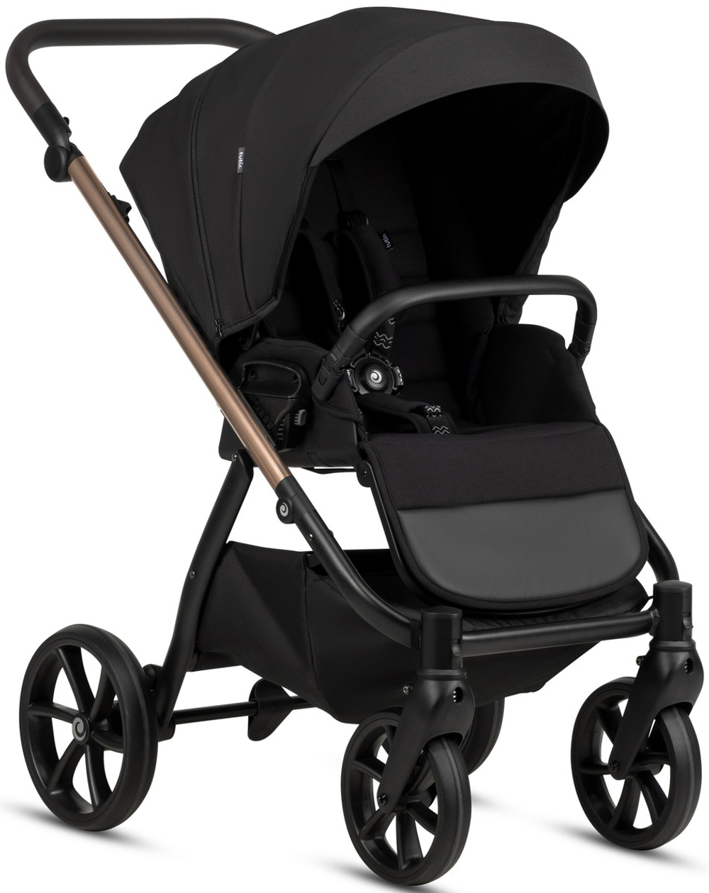 Детская коляска Tutis Leo 3 Plus 4 в 1 с автокреслом Beno Black и базой 1582201 Black
