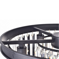 Люстра Odeon 6 black/clear