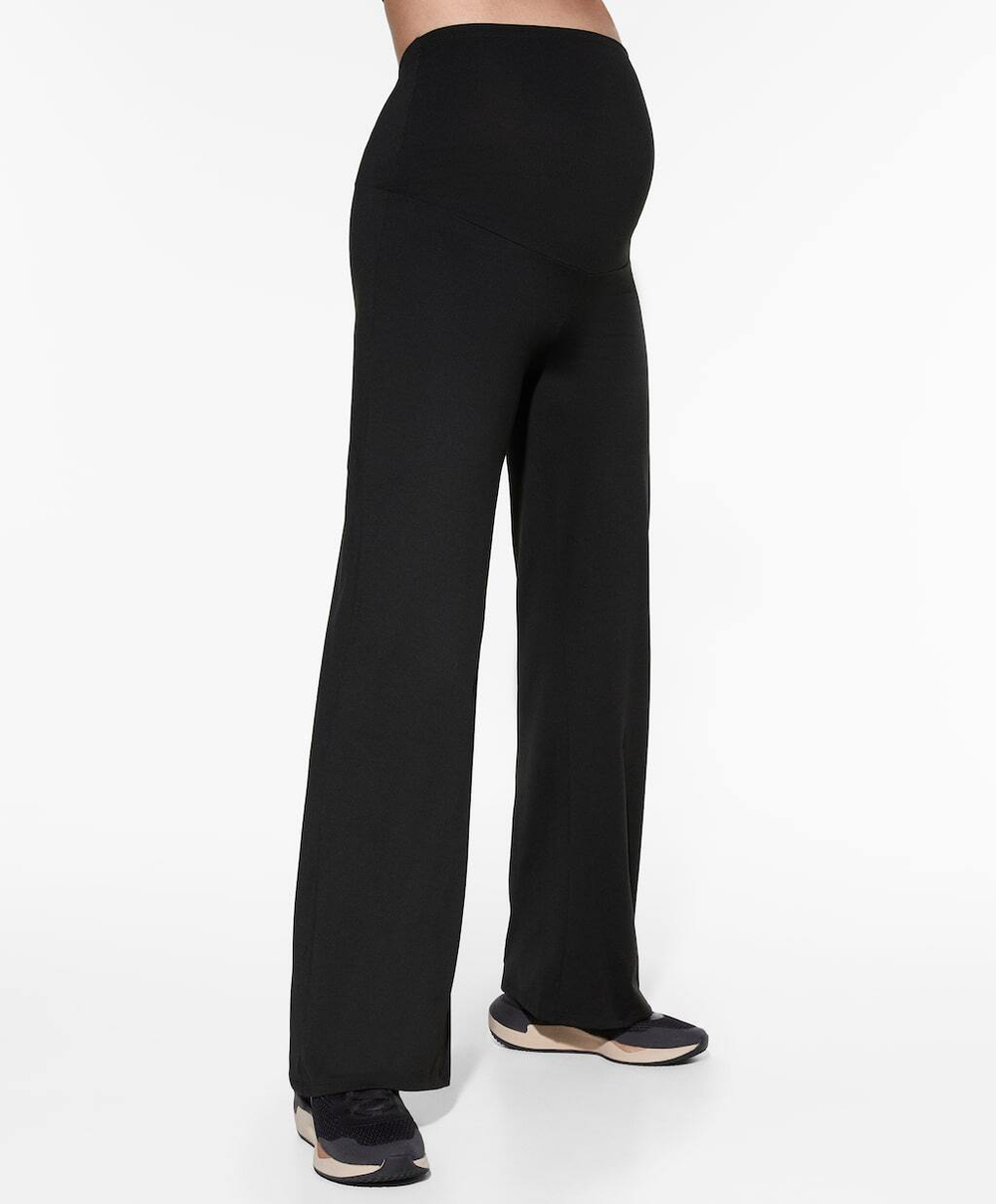 OYSHO Прямые брюки Comfortlux для беременных, черный