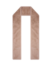 Длинный меховой шарф