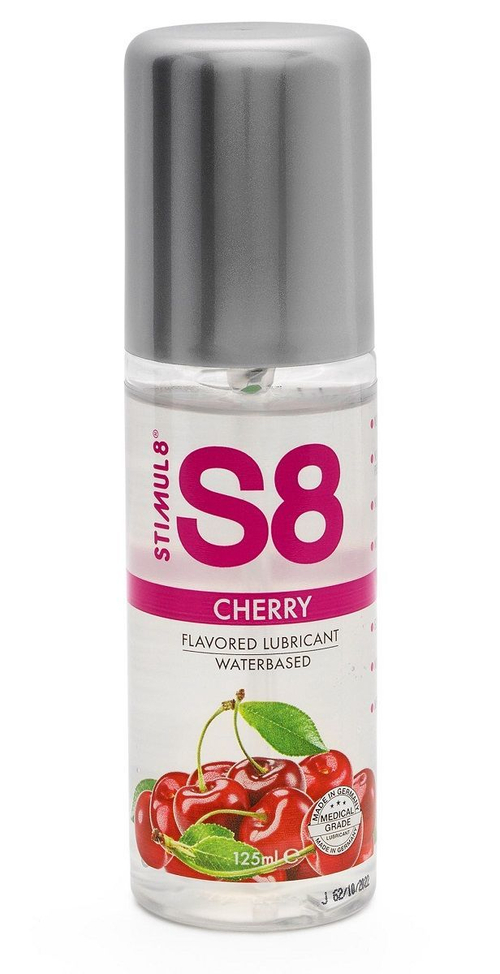 S8 Flavored Lube Cherry, 125 мл – вкусовая водная смазка для оральных ласк