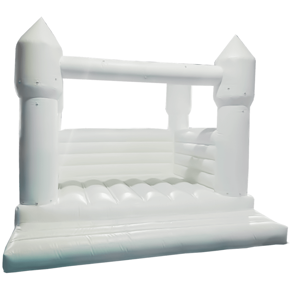 Белоснежный надувной батут - фотозона и реквизит для свадебных торжеств и праздников, 4*3*2,75 м