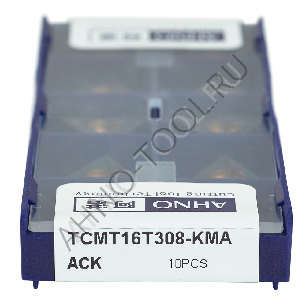 Пластина твердосплавная ISO TCMT16T308-KMA ACK10E AHNO по чугуну, чистовая