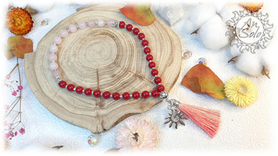 Четки "Багровый лотос" 33 бусины