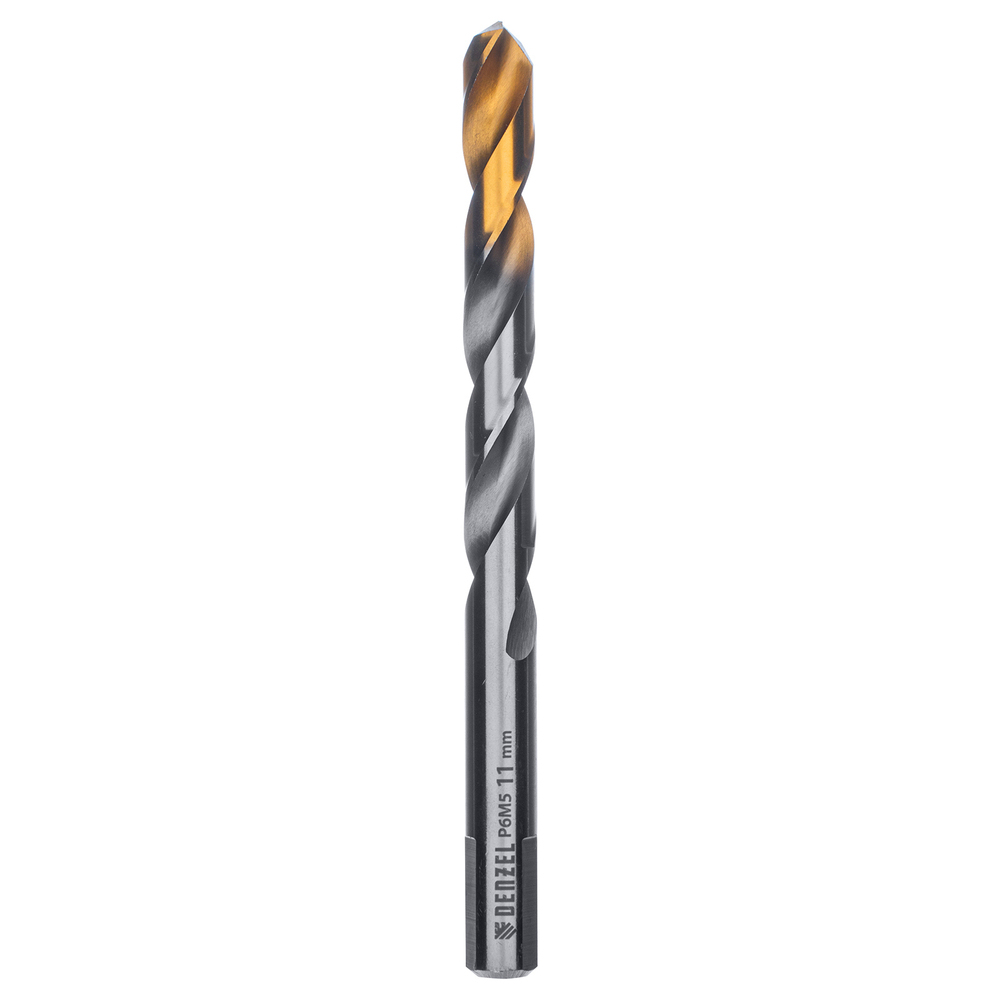 Сверло спиральное по металлу 11 x 142 мм, Р6М5, Golden Tip  Denzel