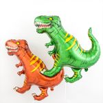 Шар (36"/91 см) Фигура, Динозавр Тираннозавр, Коричневый 1 шт.