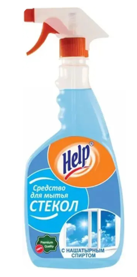 Help Средство для мытья стекол с нашатырным спиртом 500 мл.