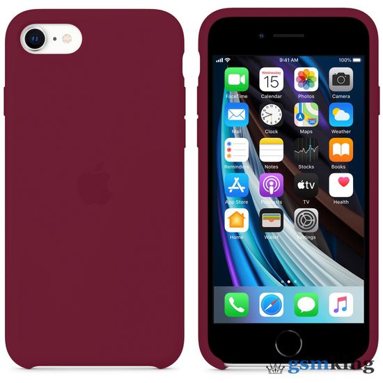 Silicone Case iPhone 7 | 8 | SE 2020 | 2022 Rose Red «Kрасная роза»