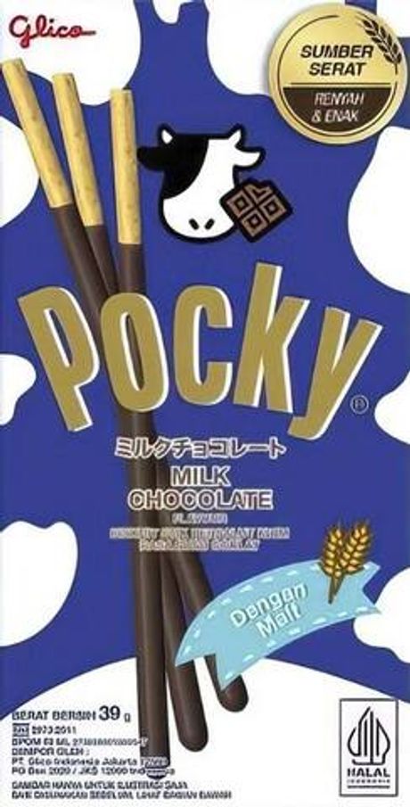 Pocky бисквитные палочки с молочным шоколадом