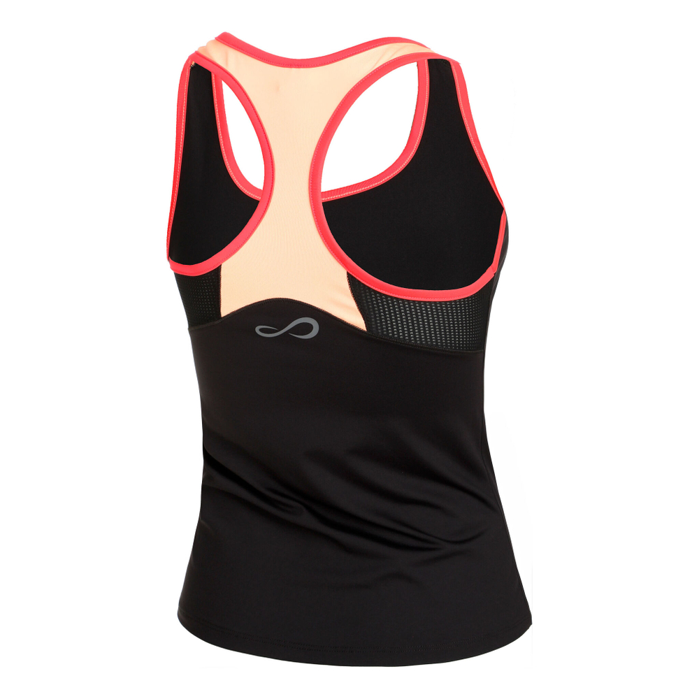 Женская теннисная майка Endless Flow Tank Top Women - Black, Orange
