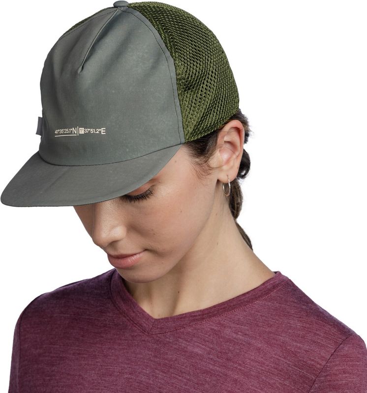 Кепка складывающаяся Buff Pack Trucker Cap Solid Military Фото 4