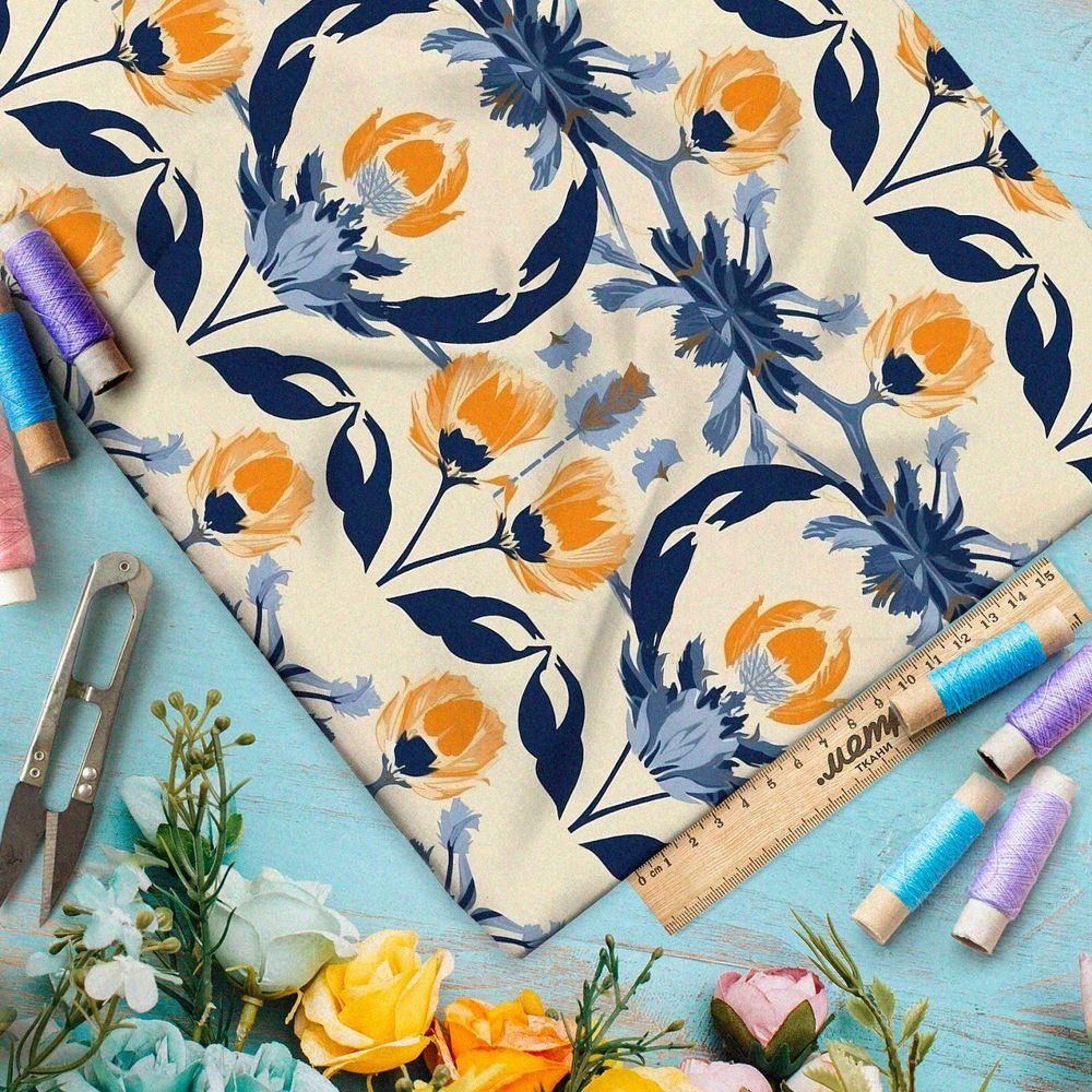 Ткань премиум атлас вертикальный взлет